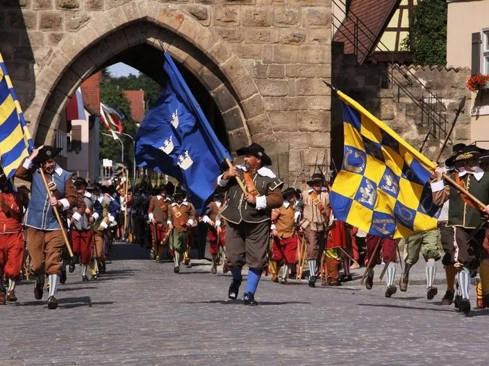 Schauspiel Kinderzeche - Schwedische Truppen stürmen die Stadt nach erfolgreicher Belagerung